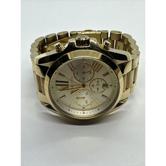 Michael Kors Bradshaw MK5605 Women Gold Stainless Steel Analog Dial Watch JNA685 - Picture 5 of 11